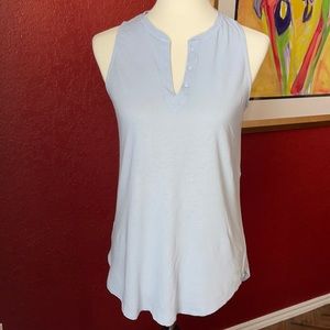 Loft linen blend tank